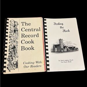 Vintage spiral bound Cookbooks